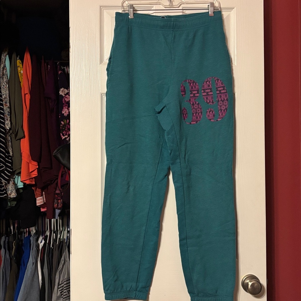 Mossimo Supply Co. Teal sweatpants size medium